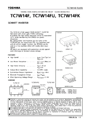 Datasheet TC7W14FU производства Toshiba