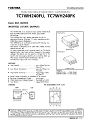 Datasheet TC7WH240FK производства Toshiba