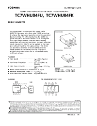 Datasheet TC7WHU04FK производства Toshiba