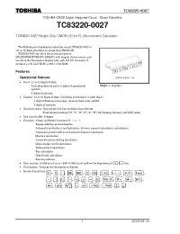 Datasheet TC83220-0027 производства Toshiba