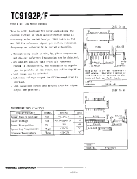 Datasheet TC9192 производства Toshiba