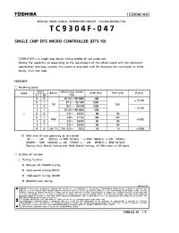 Datasheet TC9304F-047 производства Toshiba
