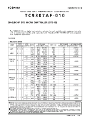 Datasheet TC9307AF-010 производства Toshiba