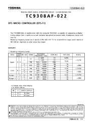 Datasheet TC9308AF-022 производства Toshiba