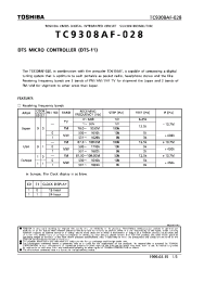 Datasheet TC9308AF-028 производства Toshiba