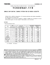Datasheet TC9309AF-119 производства Toshiba