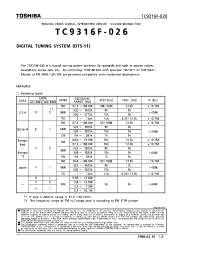 Datasheet TC9316F-026 производства Toshiba