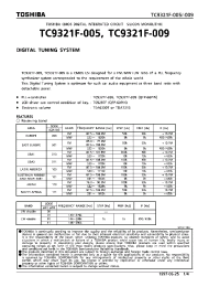 Datasheet TC9321F-005 производства Toshiba