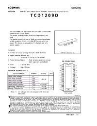 Datasheet TCD1209D производства Toshiba