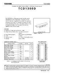 Datasheet TCD1300D производства Toshiba