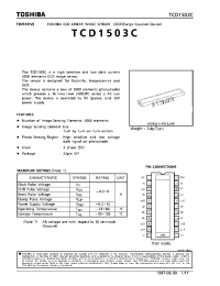 Datasheet TCD1503C производства Toshiba