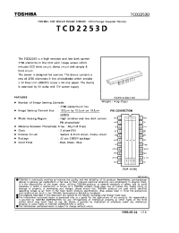 Datasheet TCD2253D производства Toshiba