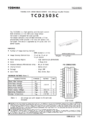 Datasheet TCD2503C производства Toshiba