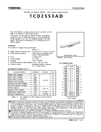 Datasheet TCD2553AD производства Toshiba