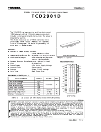 Datasheet TCD2901D производства Toshiba