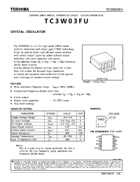 Datasheet TCW03FU производства Toshiba