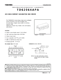 Datasheet TD62064APA производства Toshiba