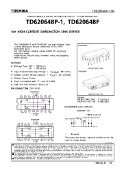 Datasheet TD62064BF производства Toshiba
