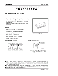 Datasheet TD62083APA производства Toshiba