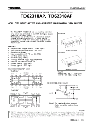 Datasheet TD62318AF производства Toshiba