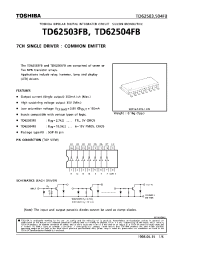 Datasheet TD62503FB производства Toshiba