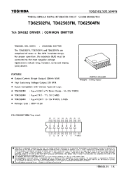Datasheet TD62503FN производства Toshiba