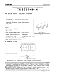 Datasheet TD62504P-H производства Toshiba