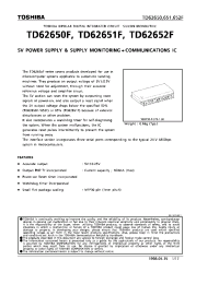 Datasheet TD62651F производства Toshiba