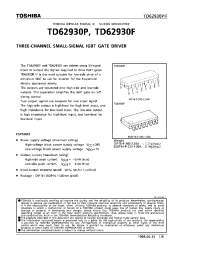 Datasheet TD62930F производства Toshiba