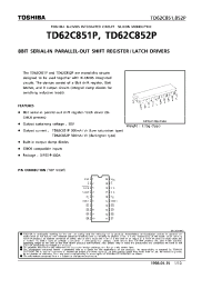 Datasheet TD62C851P производства Toshiba