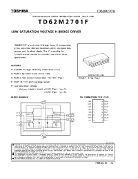 Datasheet TD62M2701F производства Toshiba