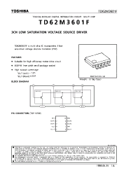 Datasheet TD62M3601F производства Toshiba