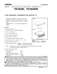 Datasheet TD7626F производства Toshiba