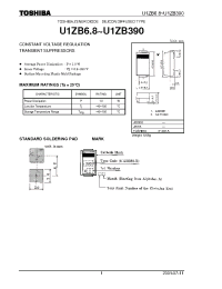 Datasheet U1ZB330-X manufacturer Toshiba