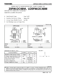 Datasheet U20FWJ2C48M manufacturer Toshiba