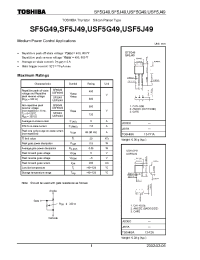 Datasheet USF5G49 производства Toshiba
