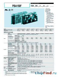 Datasheet PBA150F-12 manufacturer Total Power
