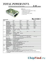 Datasheet S-60-24 производства Total Power