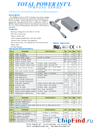 Datasheet TPMPU50-105 manufacturer Total Power