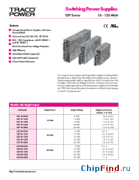 Datasheet ESP60-15SN производства Traco