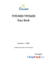 Datasheet TM5400 производства Transmeta