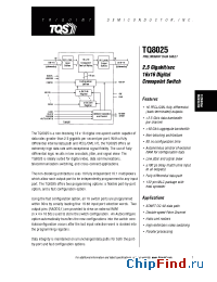Datasheet TQ8025 manufacturer TriQuint