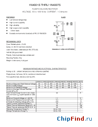 Datasheet 1N4006S производства Transys 