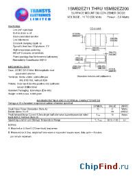 Datasheet 1SMB2EZ130 manufacturer Transys 
