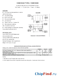 Datasheet 1SMC5350 производства Transys 