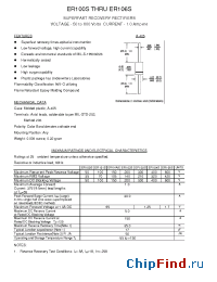Datasheet ER101AS manufacturer Transys 