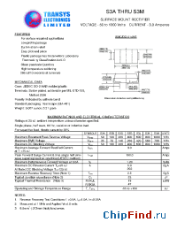 Datasheet S3J производства Transys 