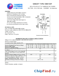Datasheet SB820F производства Transys 