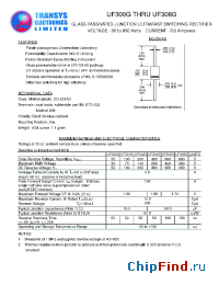 Datasheet UF301G производства Transys 