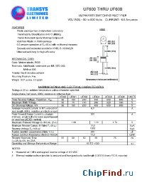 Datasheet UF606 производства Transys 